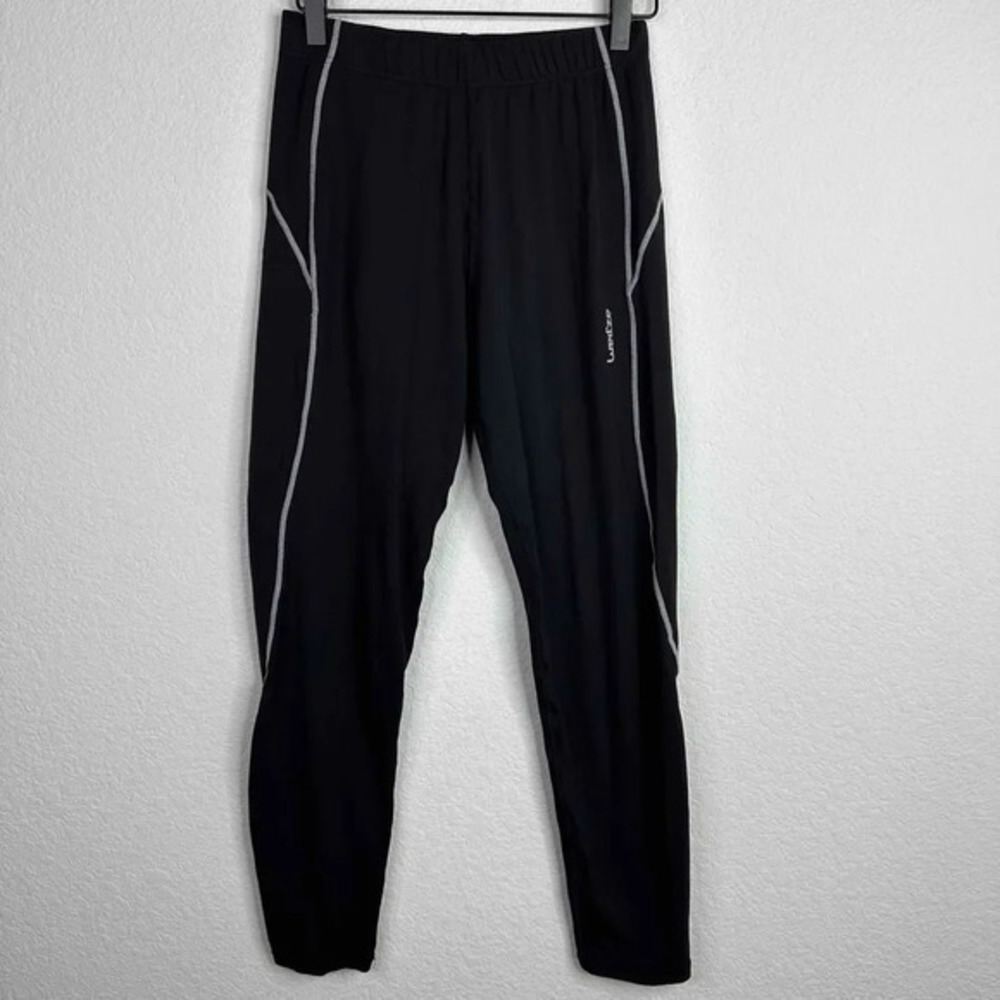 Wedze Pants Men's M Black White Piping Athletic Base Layer Workout‎ Leggings